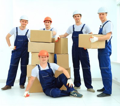 Packing and labelling office equipment for relocation