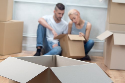 Prepared moving van for flat and office relocations in Colliers Wood