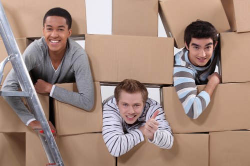 Professional man and van support for Colliers Wood residential and business moves