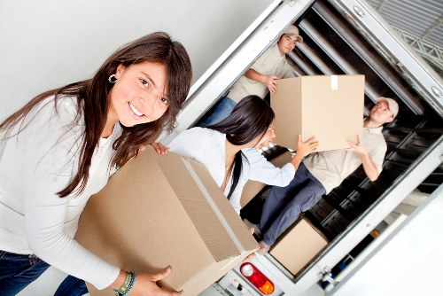Removal van access considerations for flats and streets in Colliers Wood