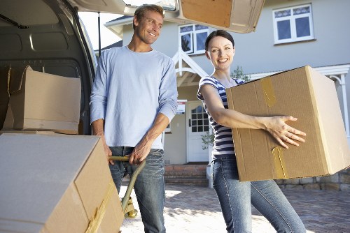 Unpacking and organising boxes in a new Colliers Wood home